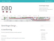 Tablet Screenshot of bogendesign.com